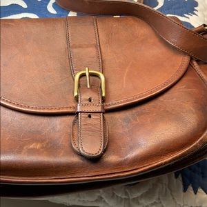 Vintage 1980s Coach Leather, rustic brown